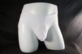 Men's White Waffle-Knit Jockstrap Underwear