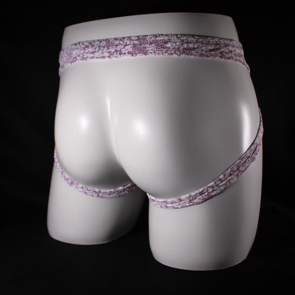 Men's Pink and White Floral