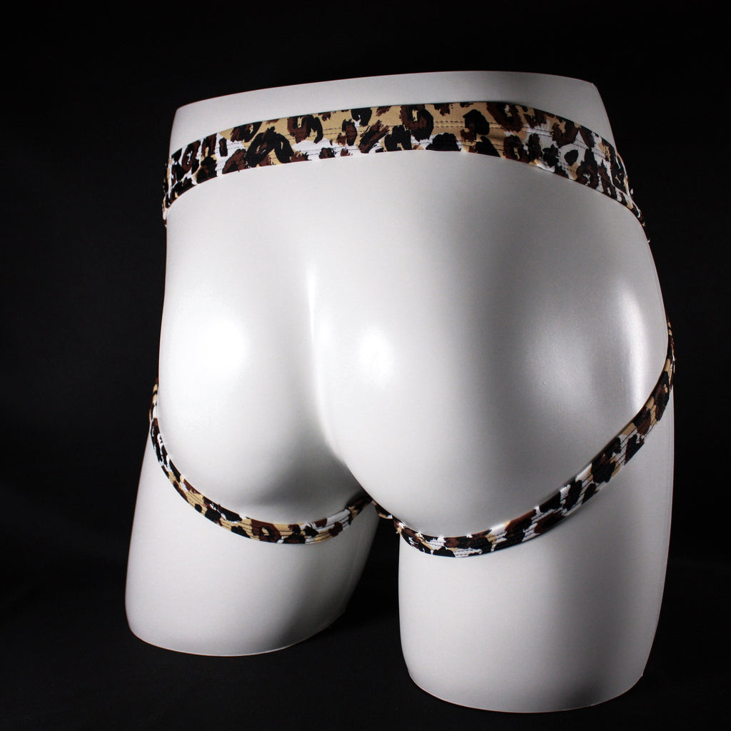 Men's Leopard Print Jockstrap