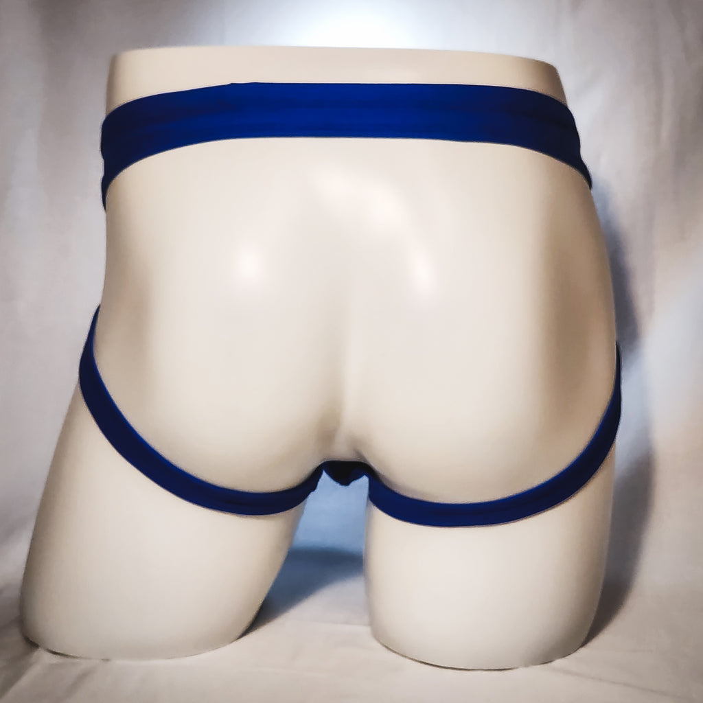 Men's Spandex Jock Strap Blue