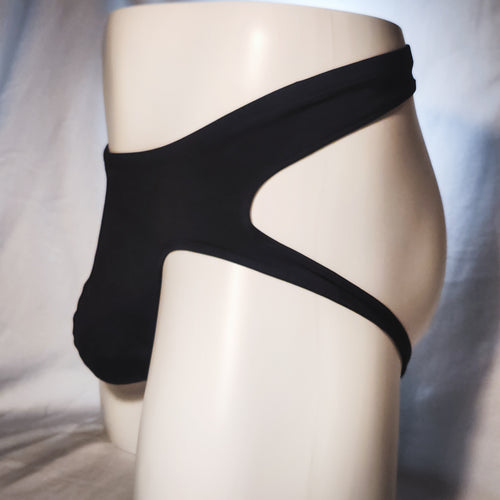 Men's Black Spandex Jockstrap Underwear