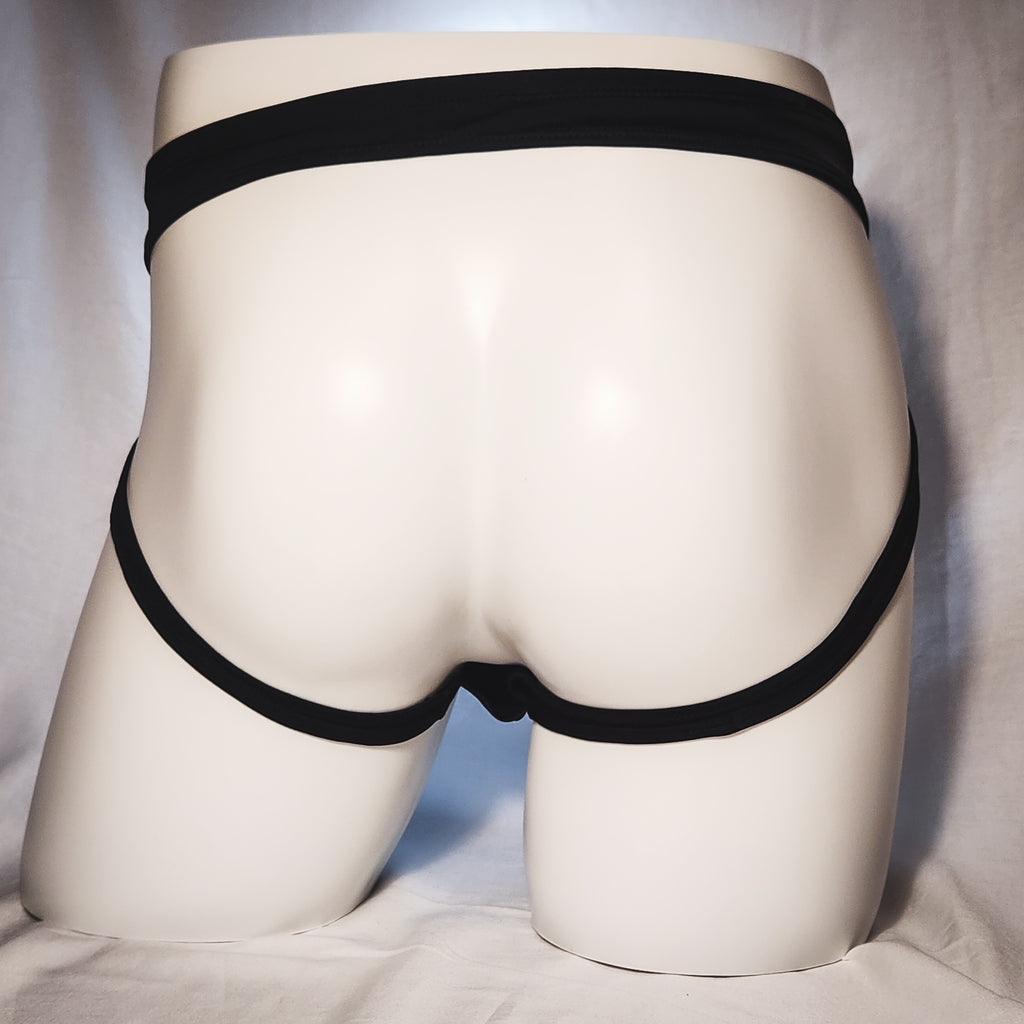 Men's Black Spandex Jockstrap Underwear