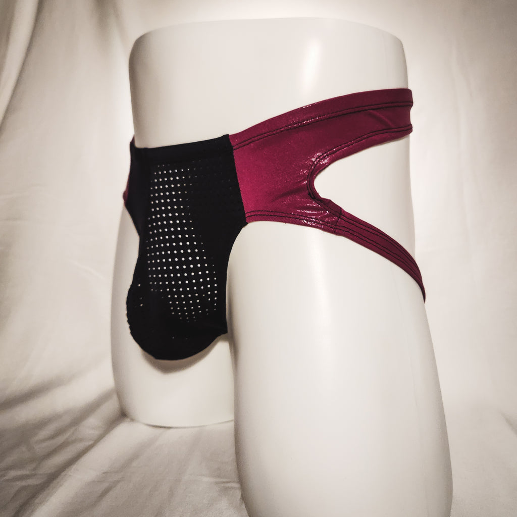 Men's Mesh Metallic Jockstrap Underwear