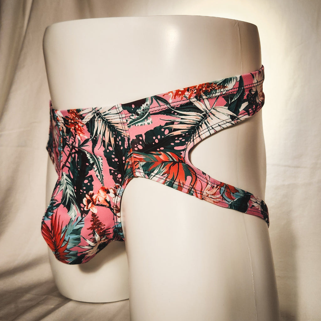 Men's Tropical Floral Jockstrap Underwear