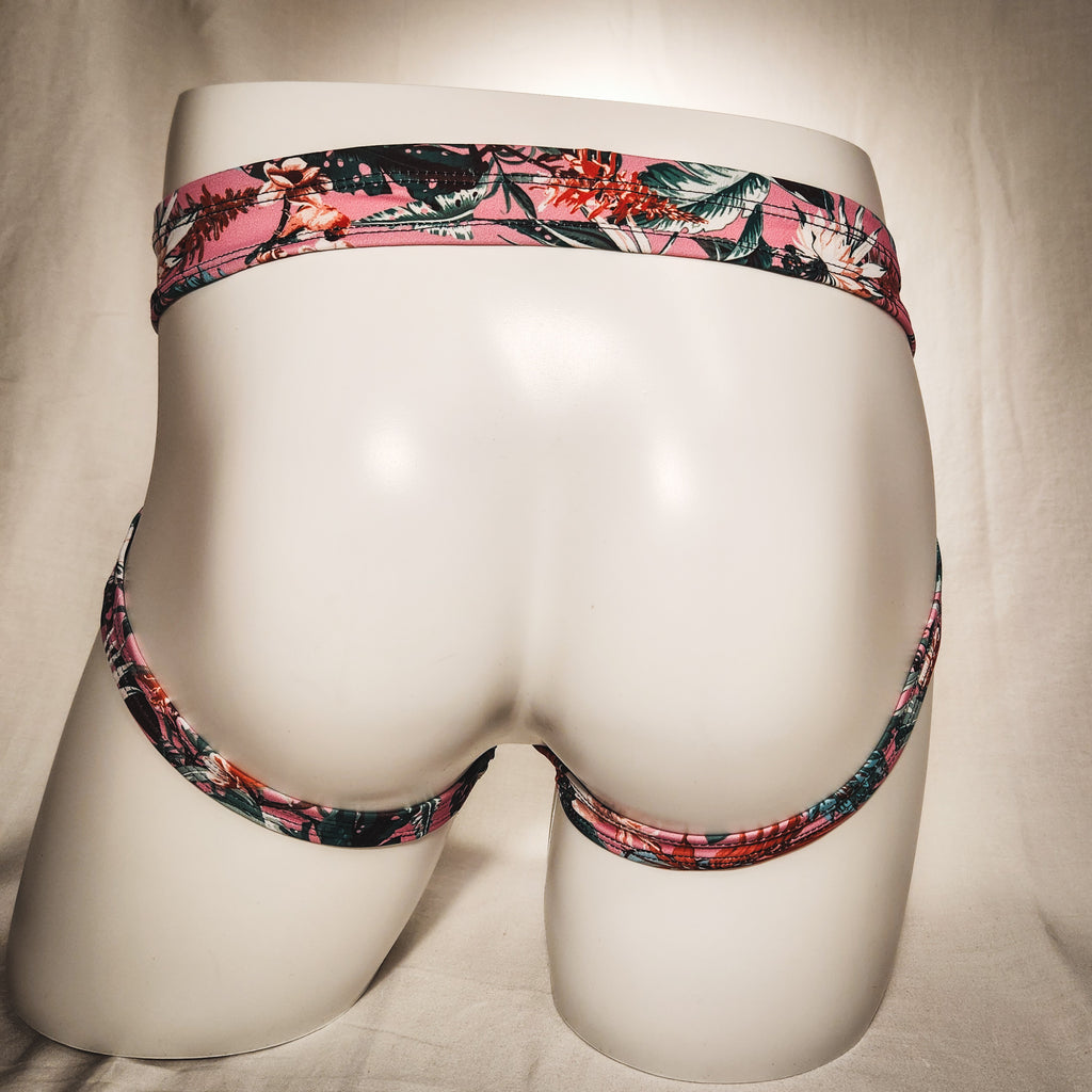 Men's Tropical Floral Jockstrap Underwear