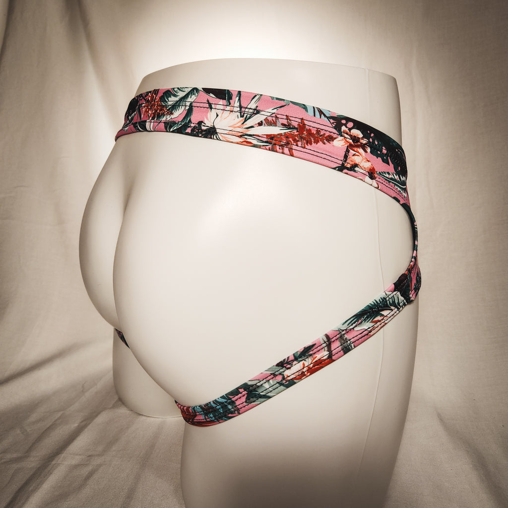 Men's Tropical Floral Jockstrap Underwear
