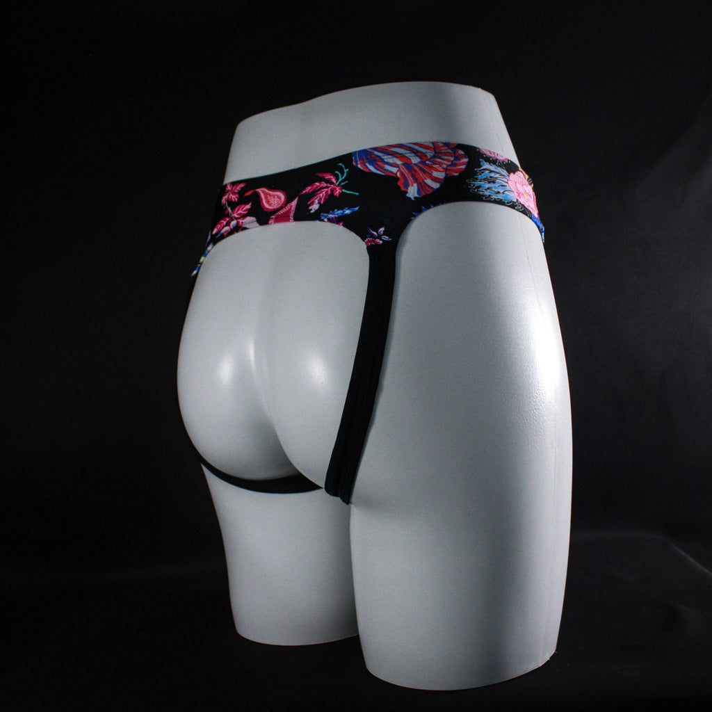 Women's Pink Paisley Jockstrap