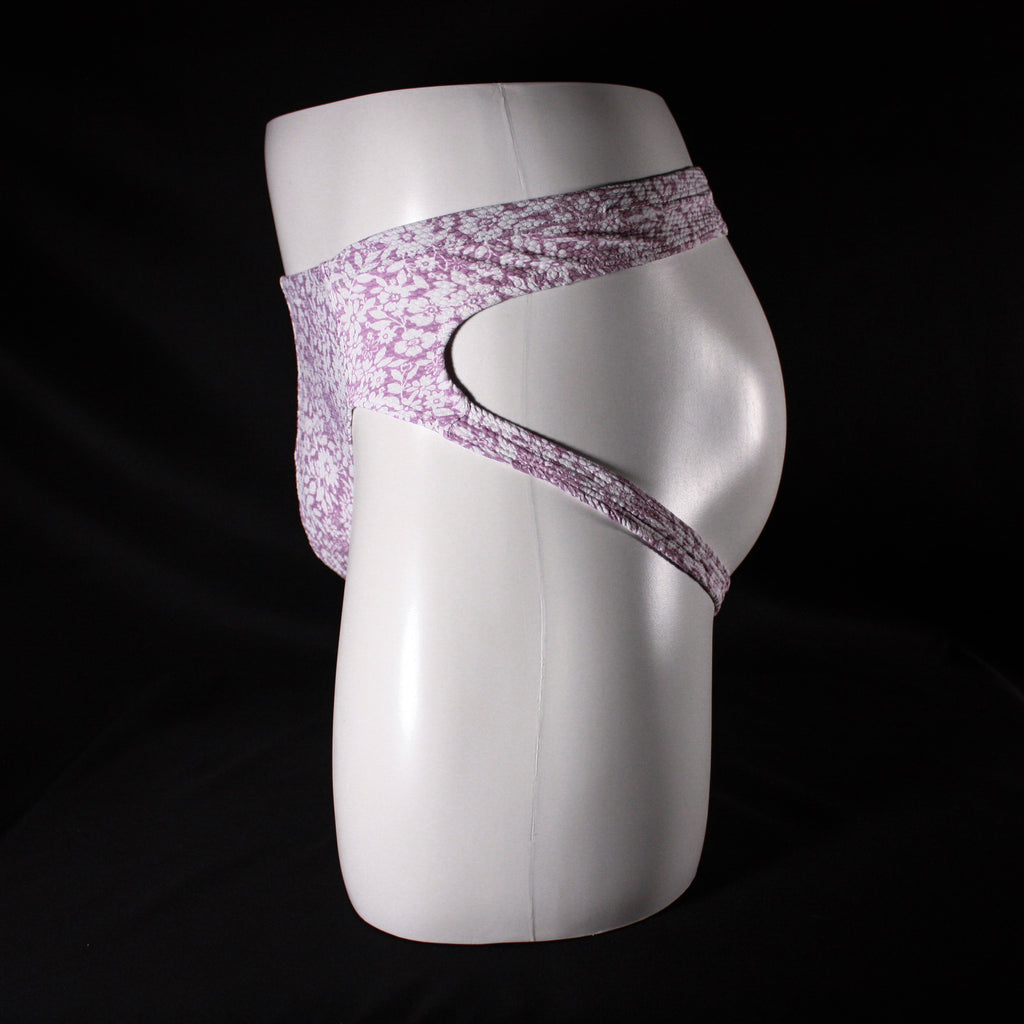 Men's Pink and White Floral