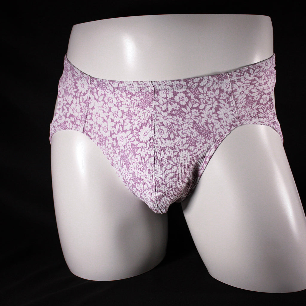 Men's Pink and White Floral