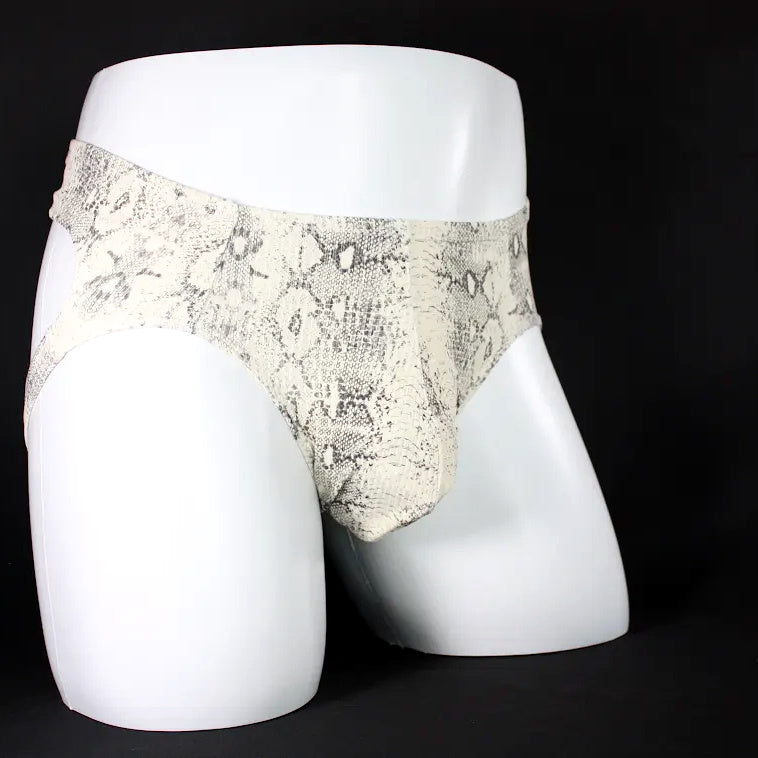 Men's Snake Skin Print Jockstrap Underwear