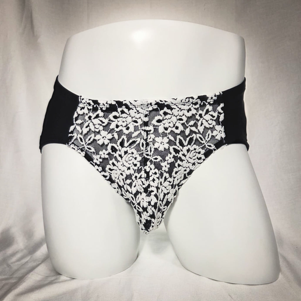 Men's Floral Lace Jockstrap Underwear
